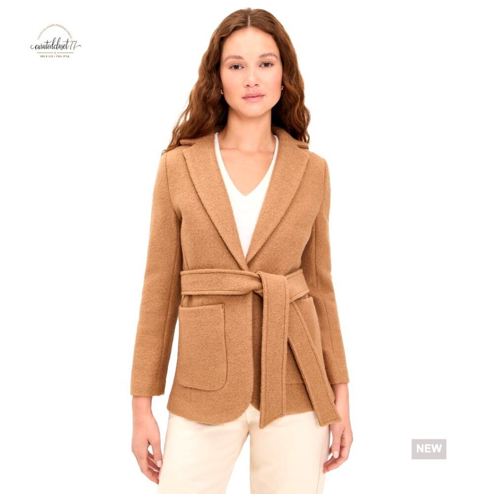 X-Small Wool Blazer with Back Vent and Patch Pockets